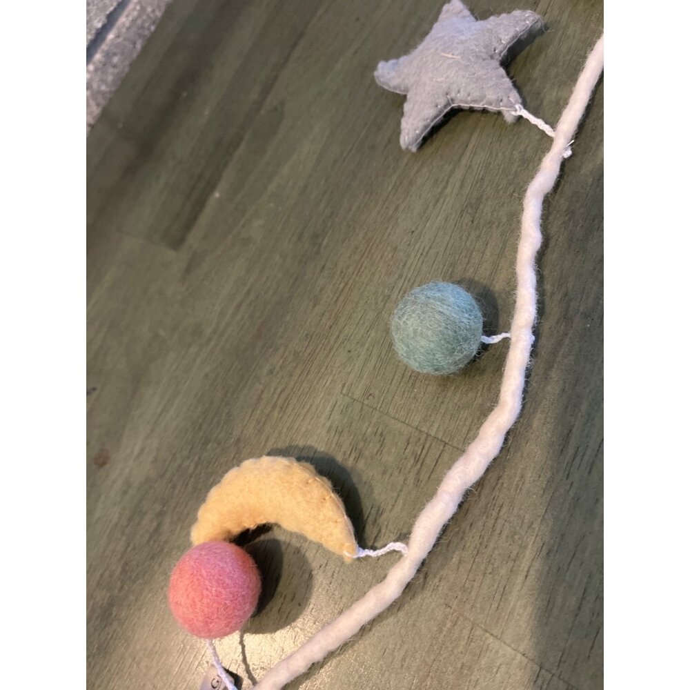 Felt Star Moon Cloud & Ball Garland - Picture 5 of 5